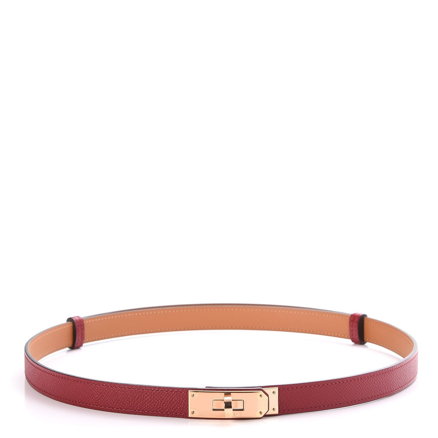 Epsom Kelly Belt Rouge Grenat