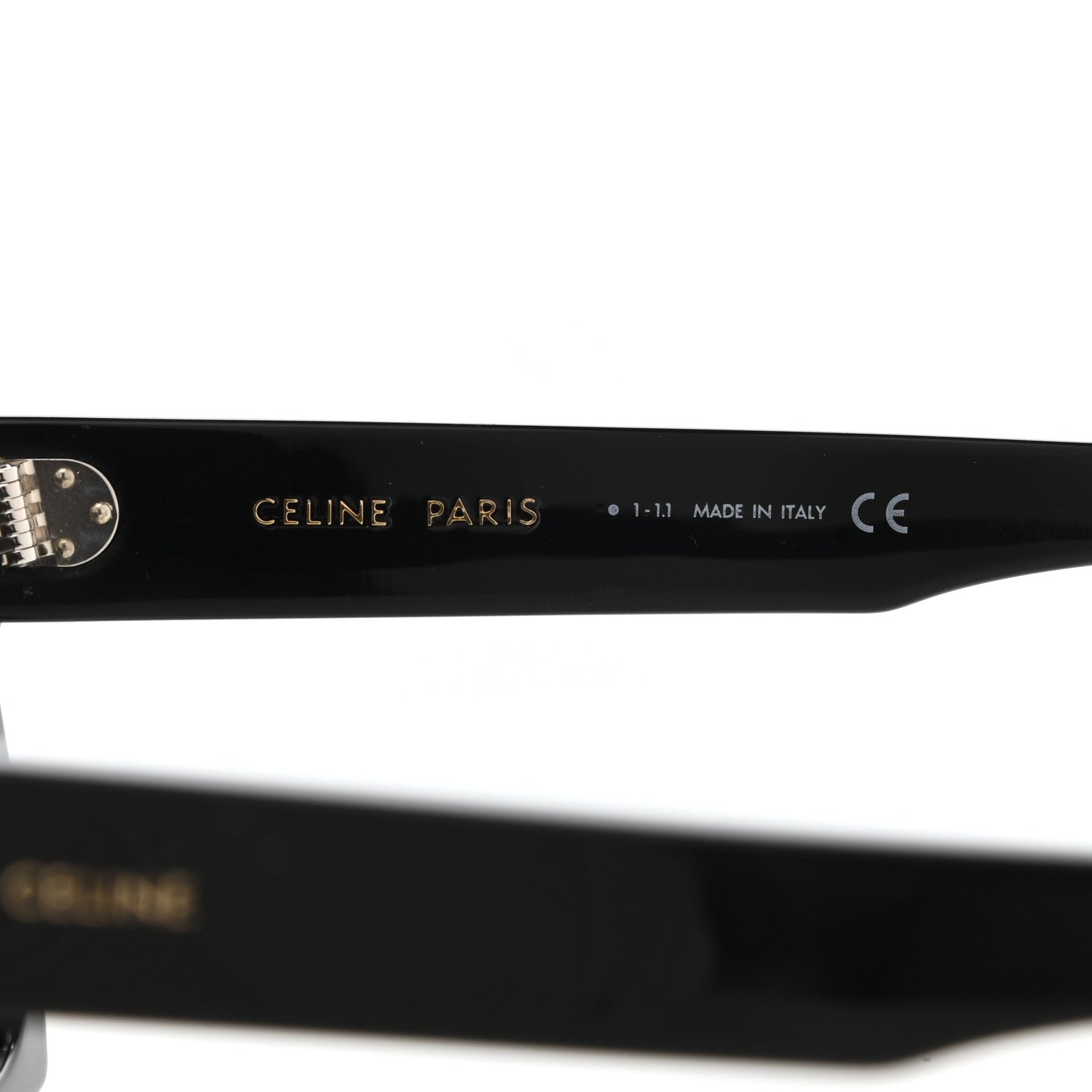 Celine Acetate Square Sunglasses CL401301 Black 4 of 7