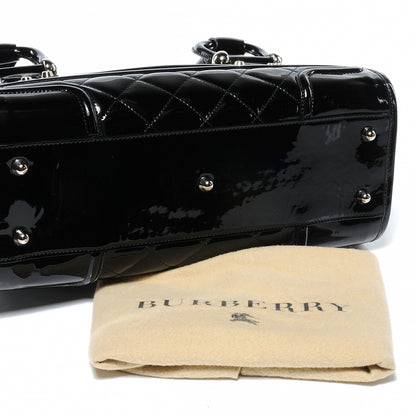 Burberry Patent Quilted Large Manor Black 5 of 8