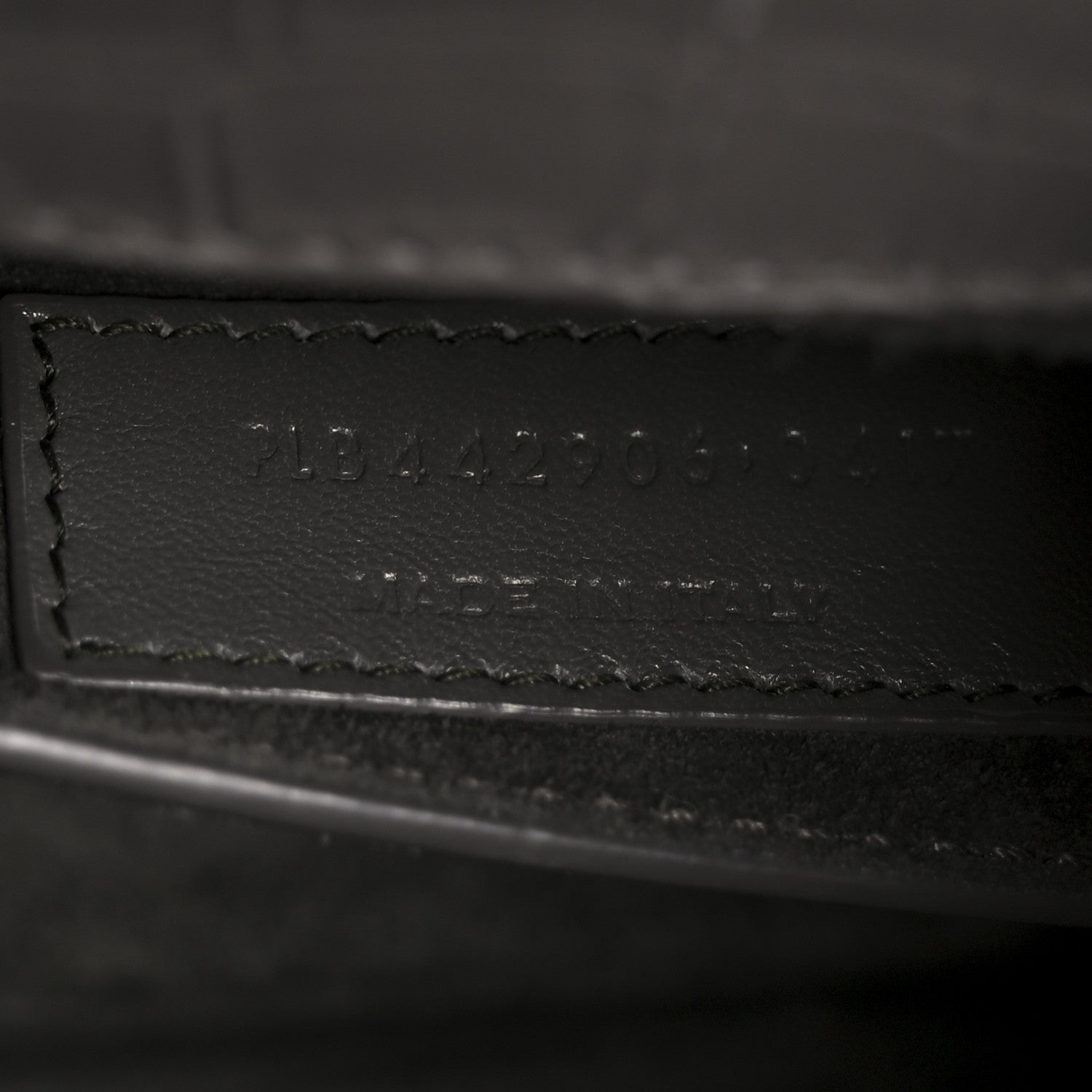 Saint Laurent Calfskin Crocodile Embossed Medium Monogram Sunset Fog 7 of 11