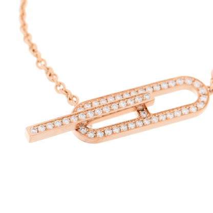 Hermes 18K Rose Gold Diamond PM Ever Chaine D'Ancre Bracelet ST 4 of 5