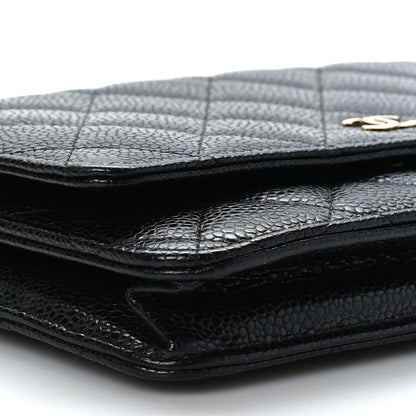Chanel Caviar Quilted Wallet on Chain WOC Black 8 of 9