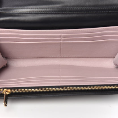 Christian Dior Lambskin Cannage Miss Dior Chain Wallet Black 6 of 10
