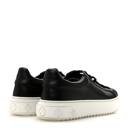Louis Vuitton Calfskin Time Out Sneakers 38.5 Black 5 of 9