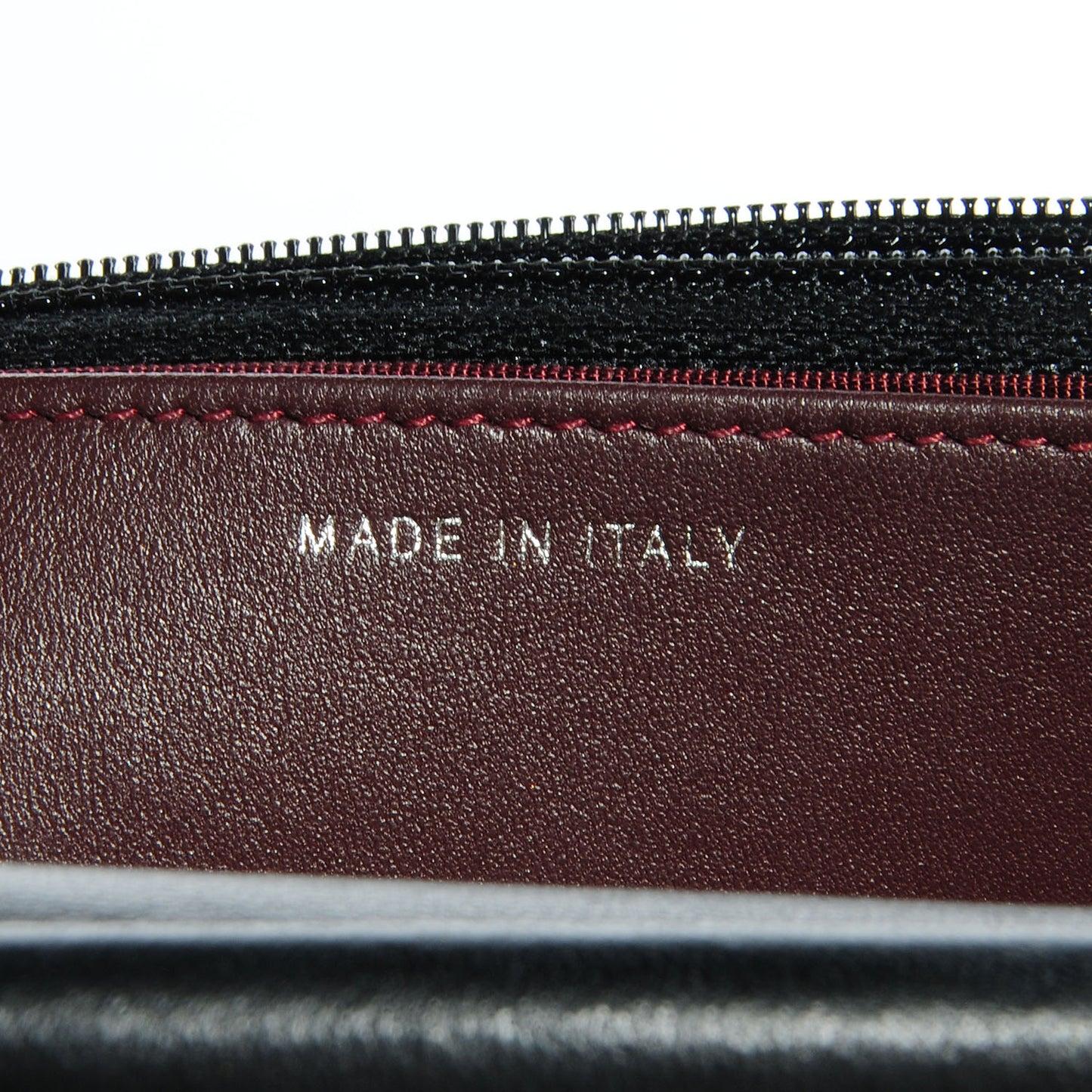 Lambskin Wallet on Chain WOC Black