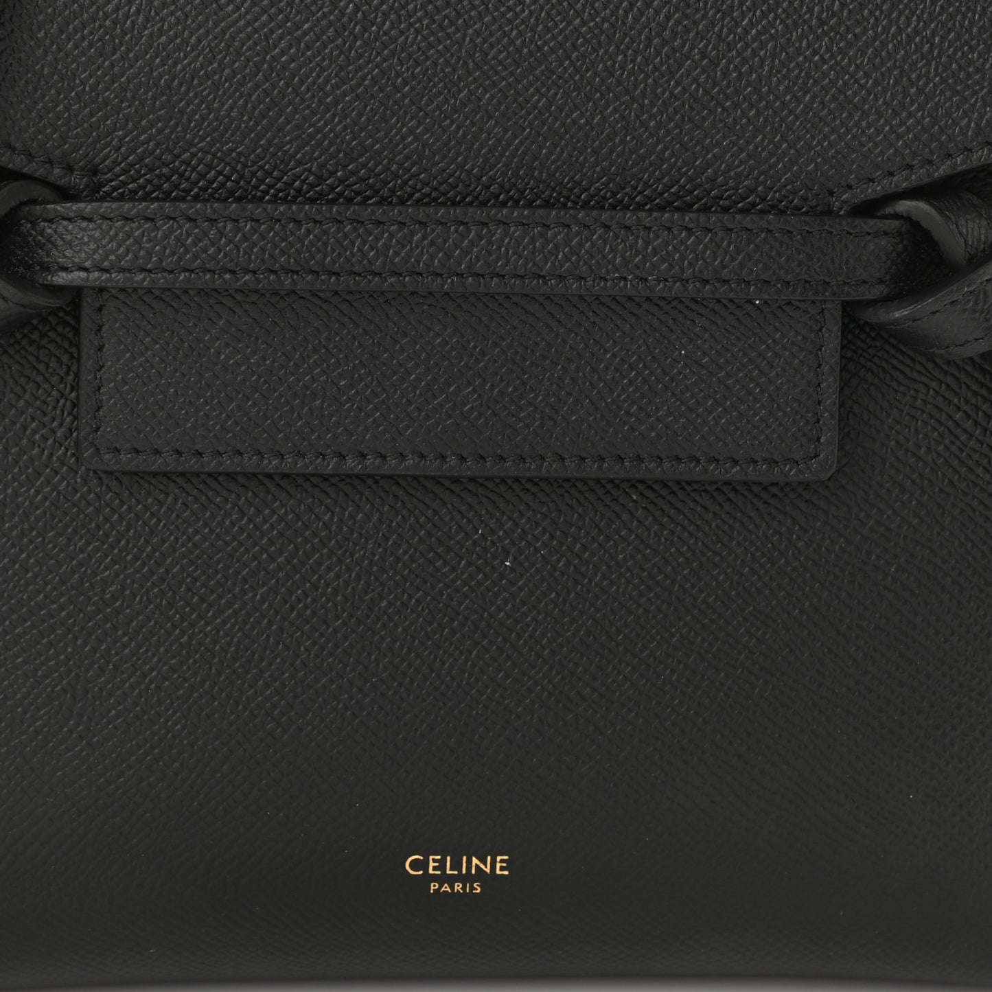 Grained Calfskin Nano Belt Bag Black