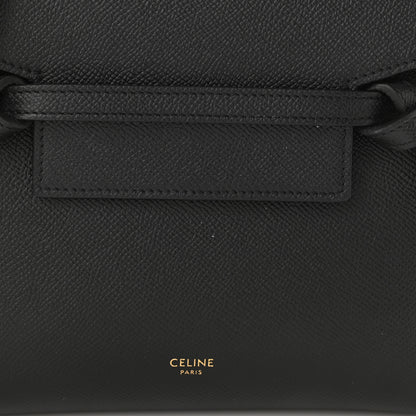Celine Grained Calfskin Nano Belt Bag Black 7 of 10