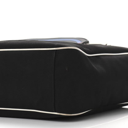 Chanel Canvas Rubber Airlines Large Zip Shopping Tote Black White Red 10 of 14