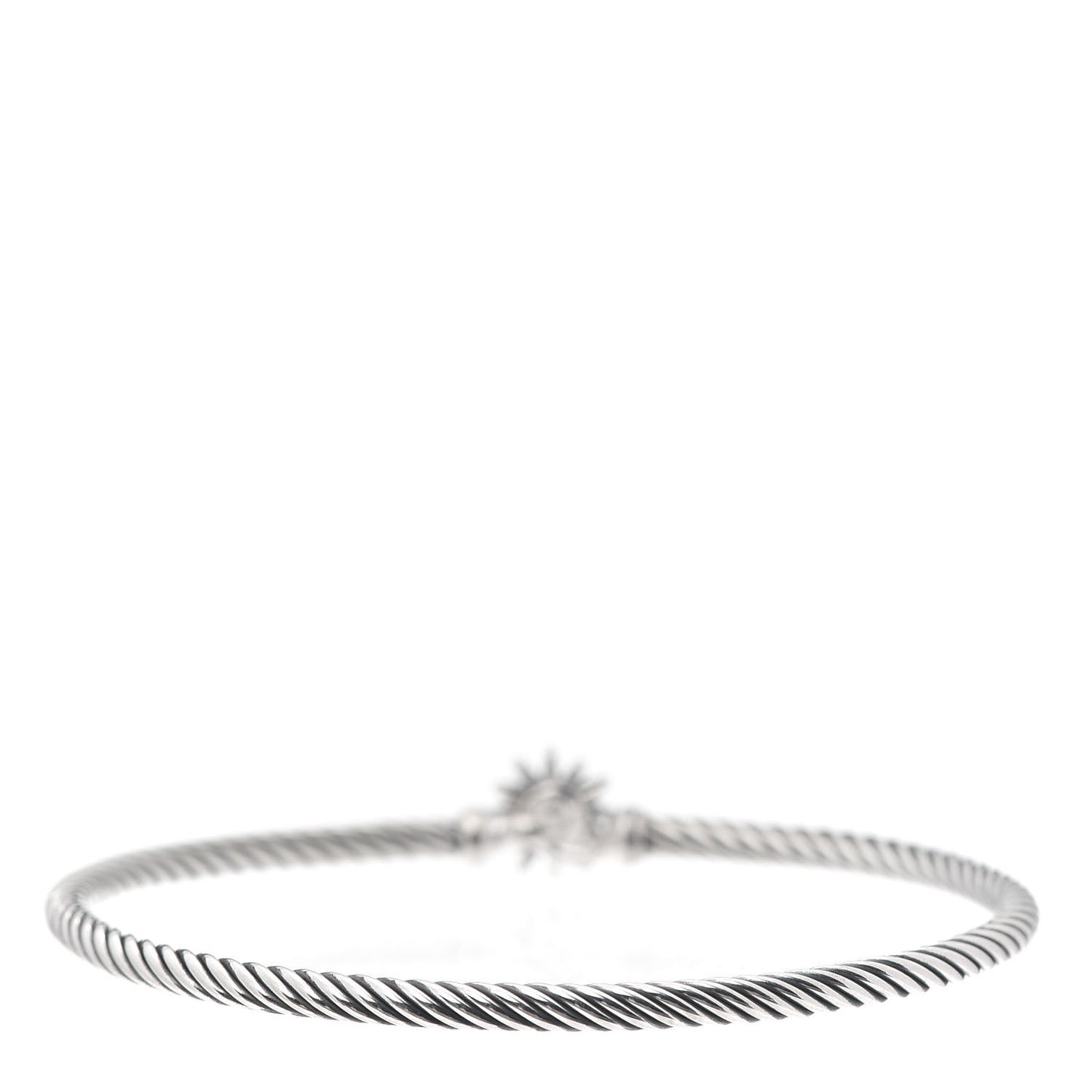 Sterling Silver Diamond Starburst Bracelet