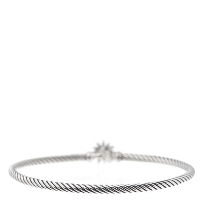 David Yurman Sterling Silver Diamond Starburst Bracelet 3 of 4