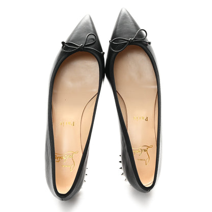 Christian Louboutin Nappa Spiked Hall Flats 36 Black 5 of 8