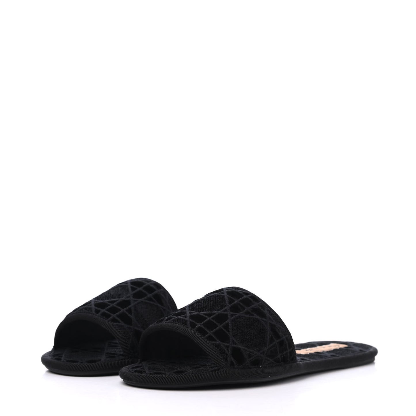 Velvet Cannage Chez Moi Sandal 36 Black