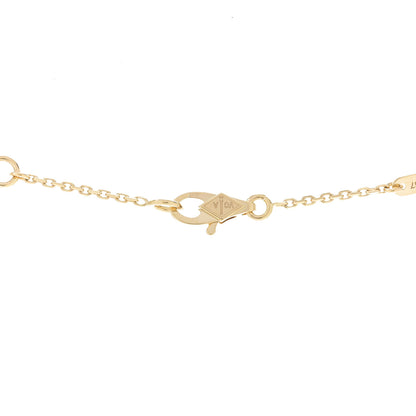 Van Cleef & Arpels 18K Yellow Gold Mother of Pearl Sweet Alhambra Butterfly Pendant Necklace 5 of 8