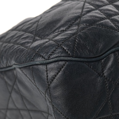 Christian Dior Lambskin Cannage Drawstring Bag Black 8 of 19