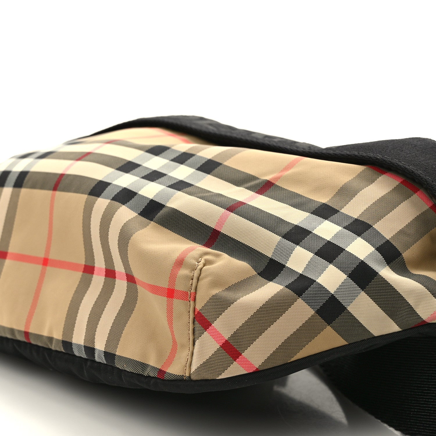 Burberry Nylon Vintage Check Sonny Bum Bag Archive Beige Black 8 of 8