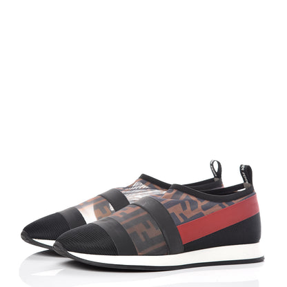 Fendi Technical Mesh FF Sneakers 38 Tobacco Red 3 of 12