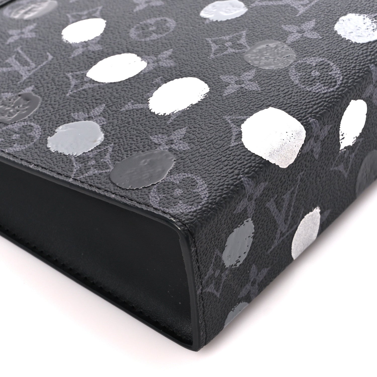 Louis Vuitton LV X YK Monogram Eclipse Dots Pochette Voyage MM Black 9 of 11