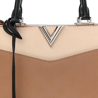 Louis Vuitton Monogram Cuir Plume Very One Zipped Tote Sesame Creme 7 of 9