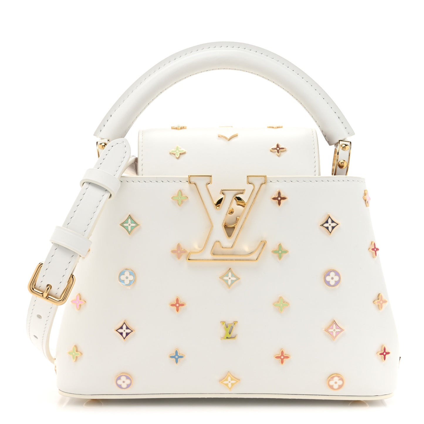 LV X TM Cowhide Mini Capucines Multicolor