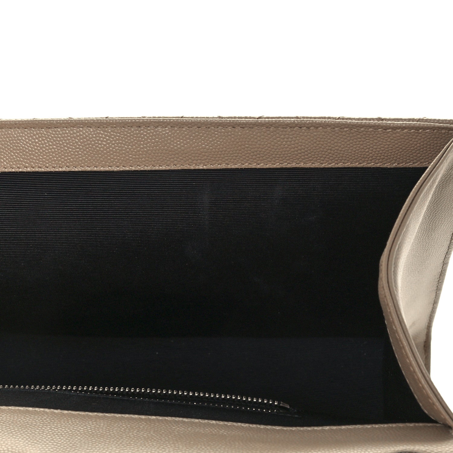 Saint Laurent Grain De Poudre Large Tri-Quilt Monogram Satchel Dark Beige 12 of 12