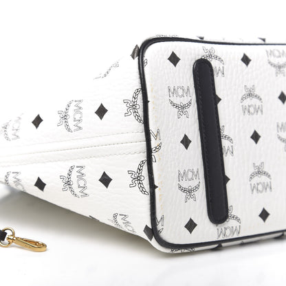 MCM Visetos Medium Project Reversible Shopper Tote White 12 of 22