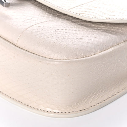 Saint Laurent Snakeskin Small Kaia Satchel Off White 10 of 10