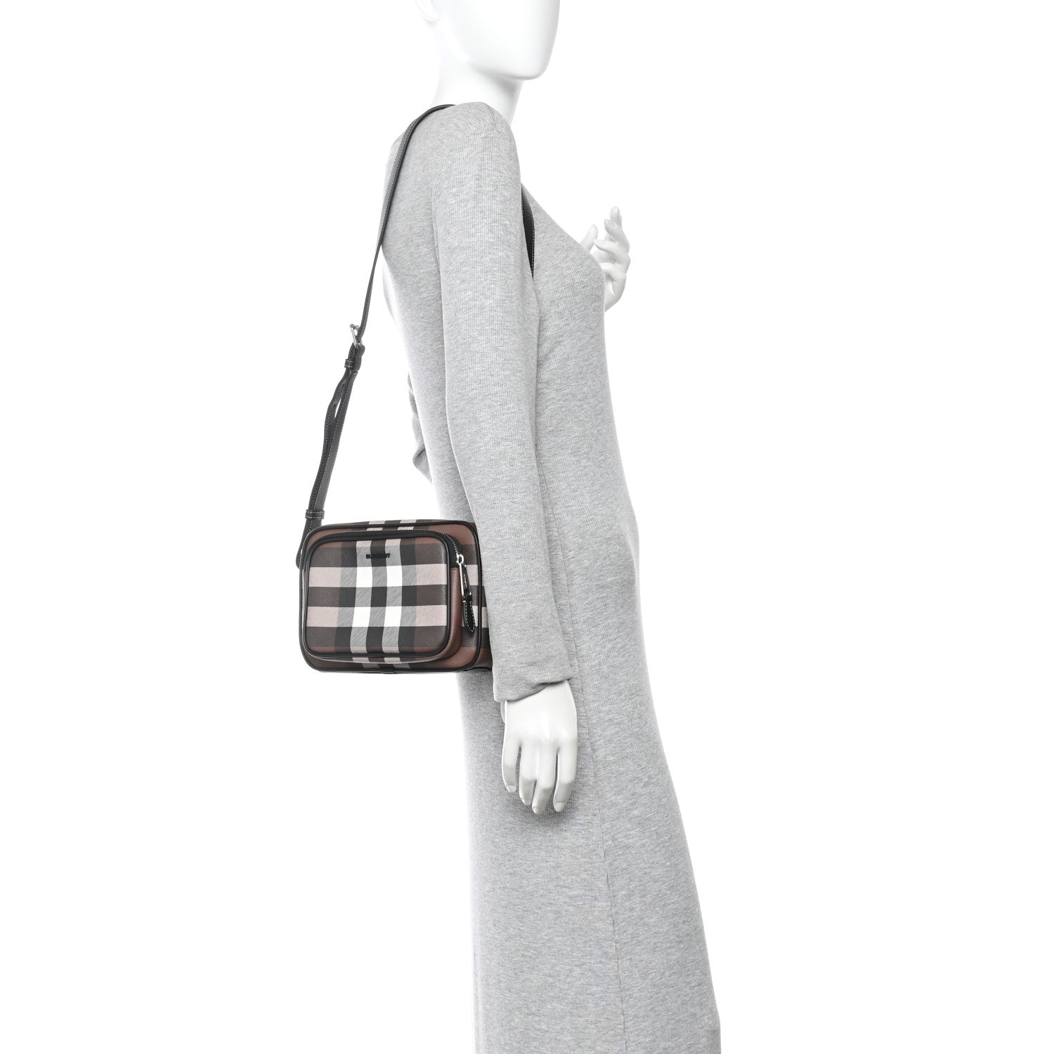 Burberry Canvas Check Paddy Messenger Birch Brown 2 of 9