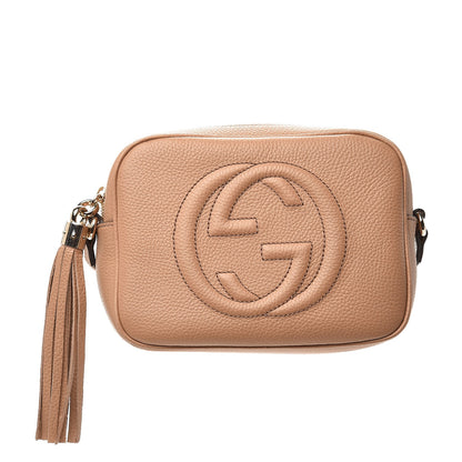 Gucci Pebbled Calfskin Small Soho Disco Bag Camelia 1 of 8