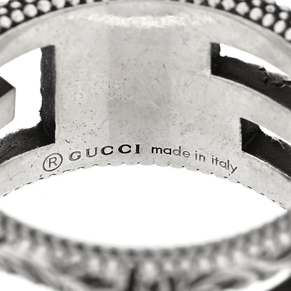 Gucci Sterling Silver Wide Square G Band Ring 56 7.5 4 of 4