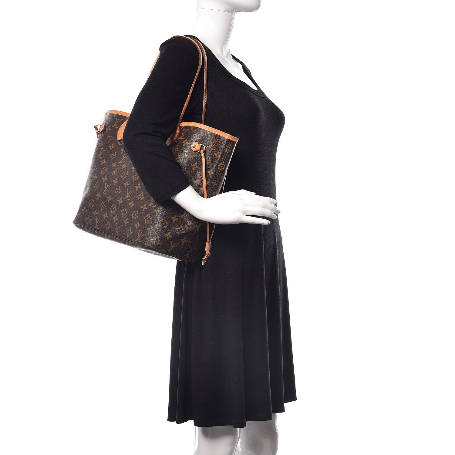 Louis Vuitton Monogram Neverfull MM 2 of 12