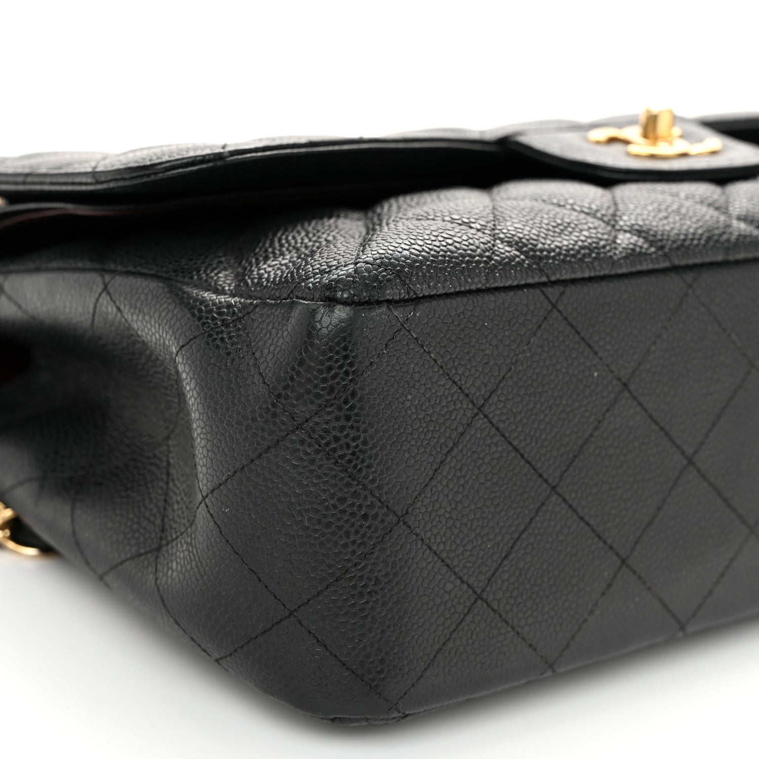Chanel Caviar Quilted Jumbo Double Flap Black 9 of 11