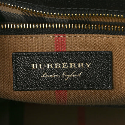 Burberry Soft Grain Calfskin Medium Buckle Tote Black 6 of 9