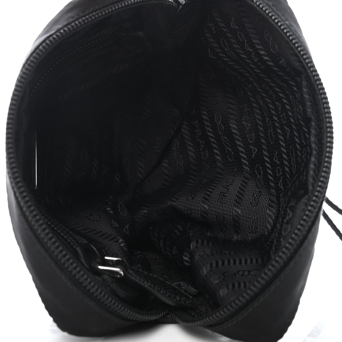 Tessuto Nylon Saffiano Wristlet Black