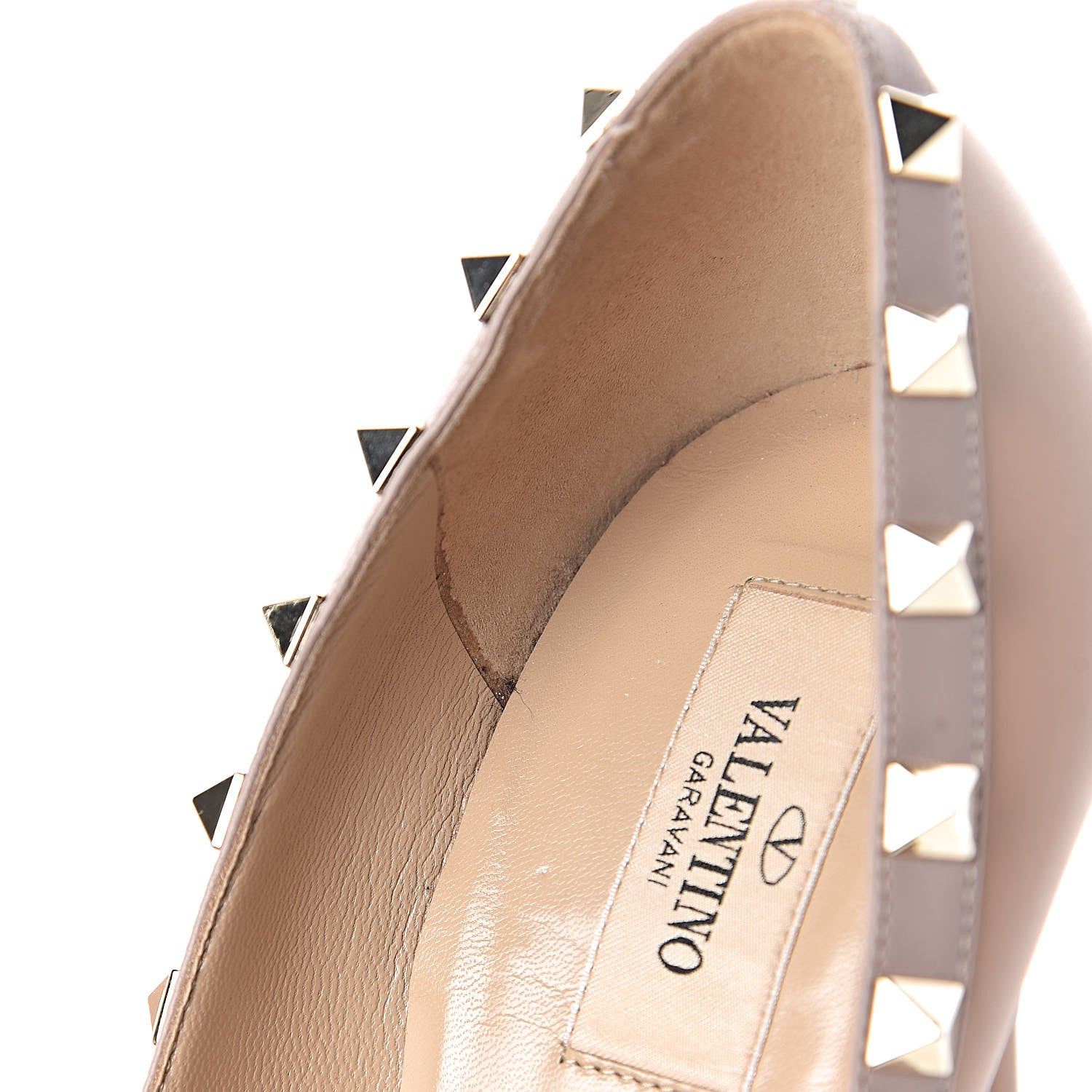Valentino Garavani Nappa Rockstud 100mm Pumps 38.5 Soft Noisette Poudre 17 of 19