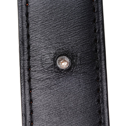 Hermes Box Taurillon Clemence 24mm Constance Belt 80 Orange Black 4 of 7