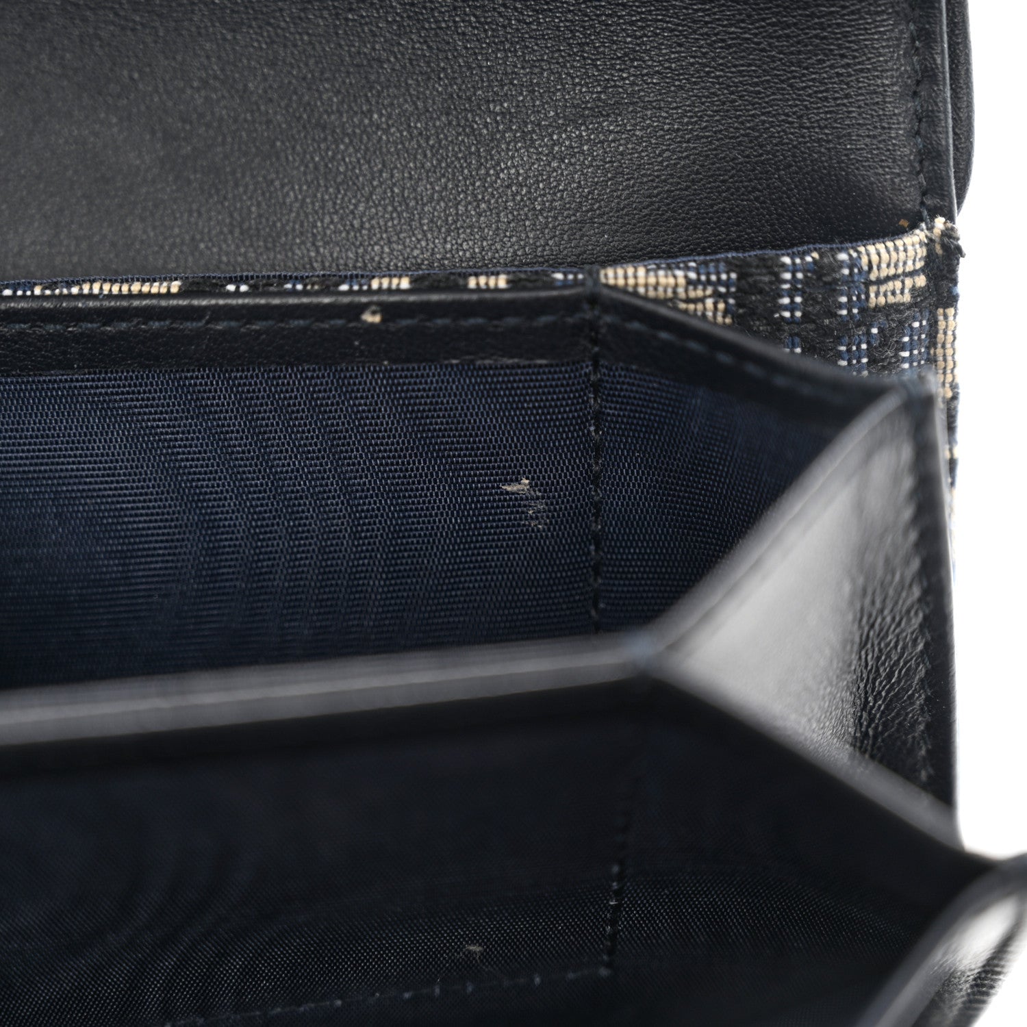 Christian Dior Oblique Saddle 5-Gusset Card Holder Blue 8 of 9