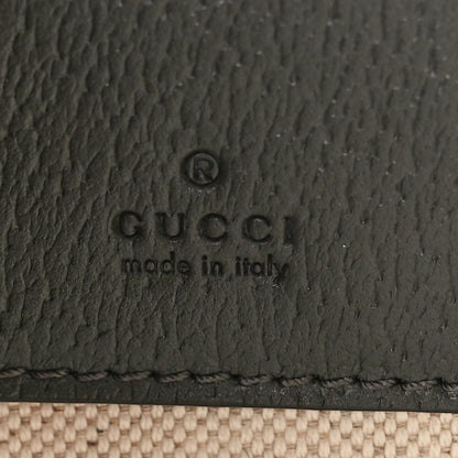 Gucci GG Supreme Monogram Textured Dollar Calfskin Small Ophidia Top Handle Shoulder Grey Black Graphite Grey 6 of 10