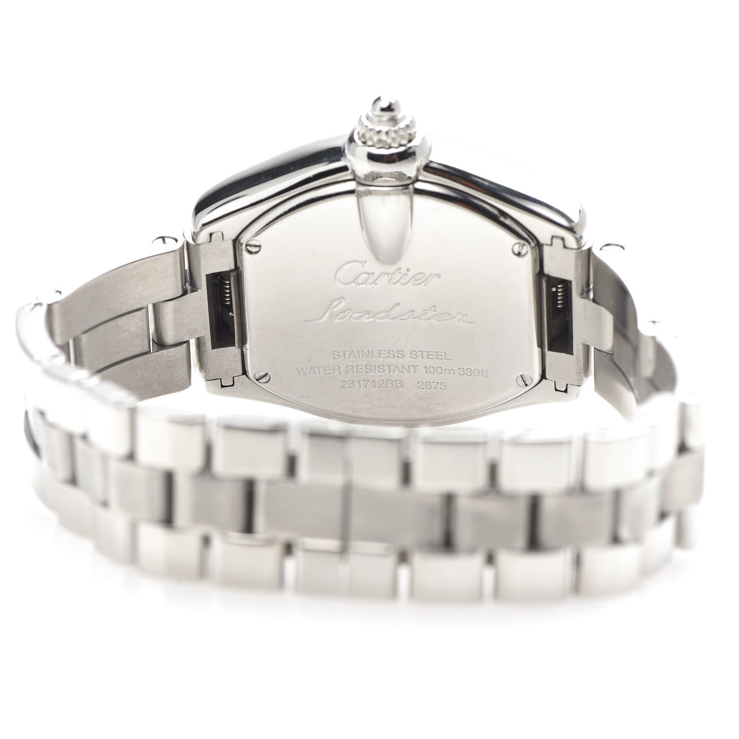 Cartier Stainless Steel 31mm Roadster Quartz Watch Pink 5 of 7