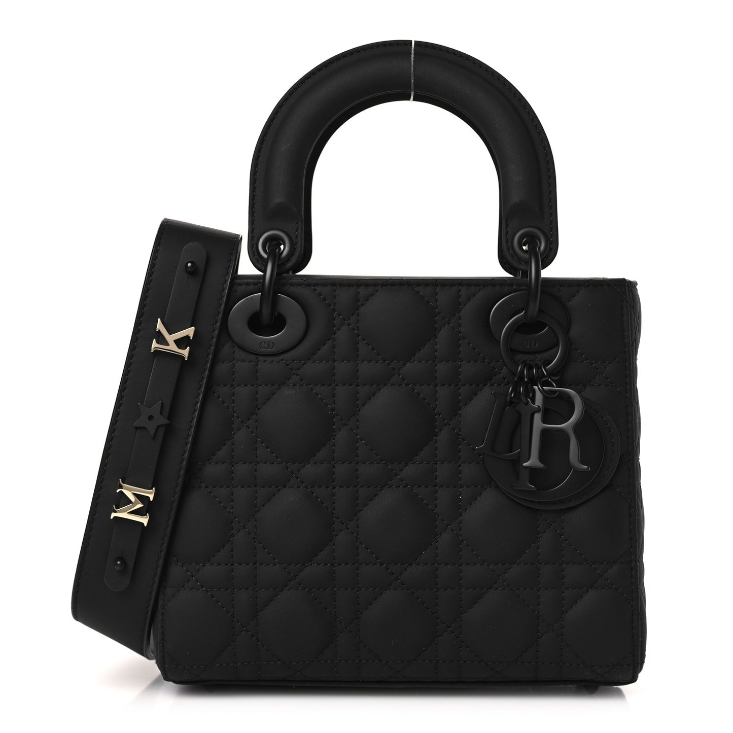 Ultra Matte Calfskin Cannage Small My ABCDior Lady Dior Black