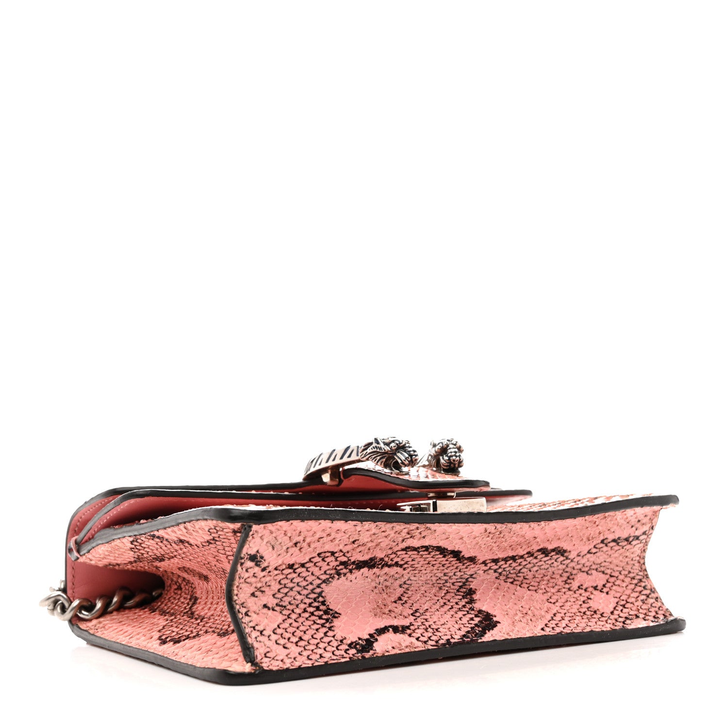 Gucci Snakeskin Enamel Mini Dionysus Shoulder Bag Pastel Pink 4 of 17