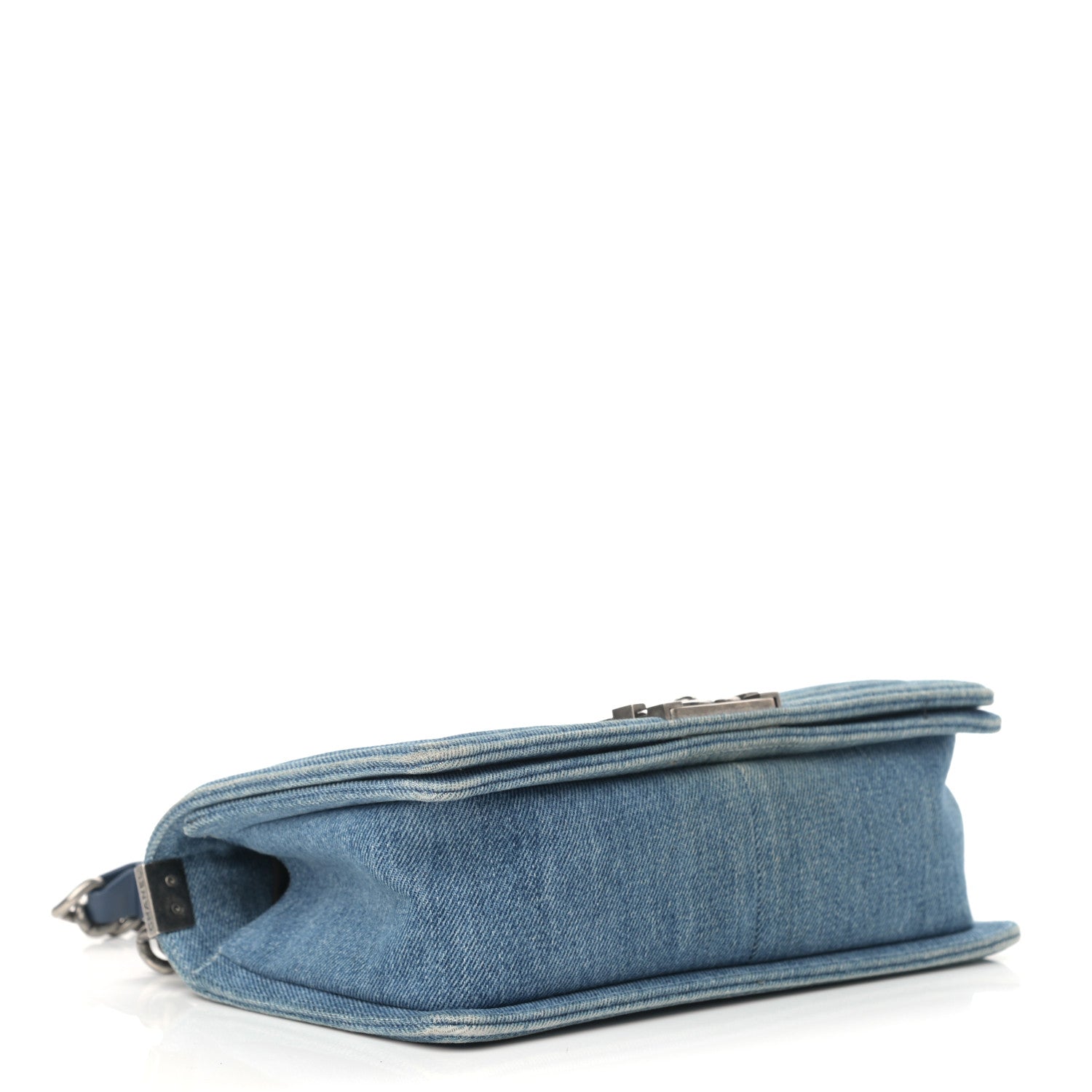 Chanel Denim Quilted Medium Boy Flap Blue 4 of 13