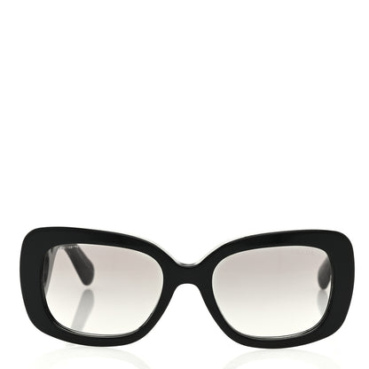 Prada Acetate Baroque Sunglasses SPR 27O Black 2 of 8