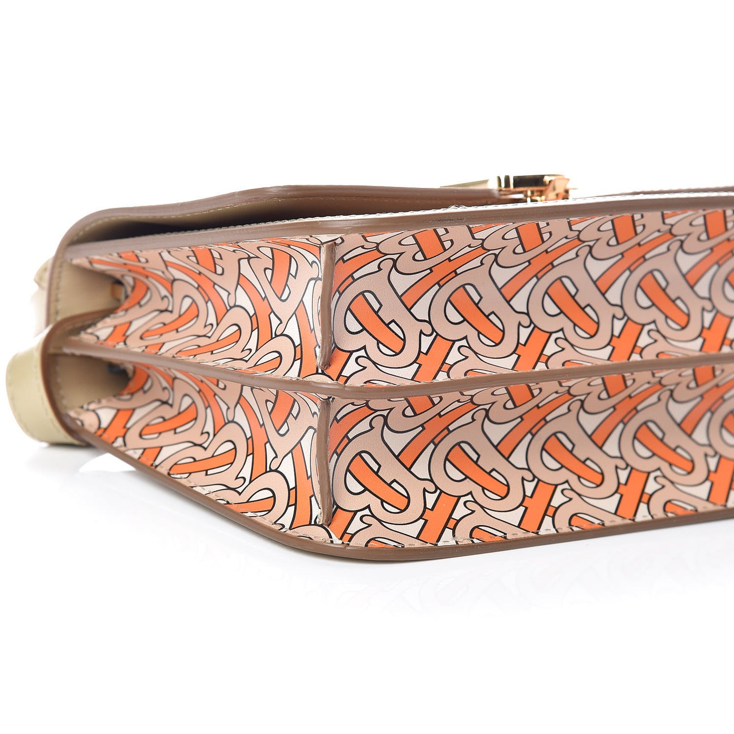 Calfskin Monogram Small TB Bag Bright Orange