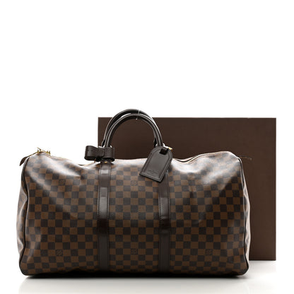 Louis Vuitton Damier Ebene Keepall 50 13 of 13