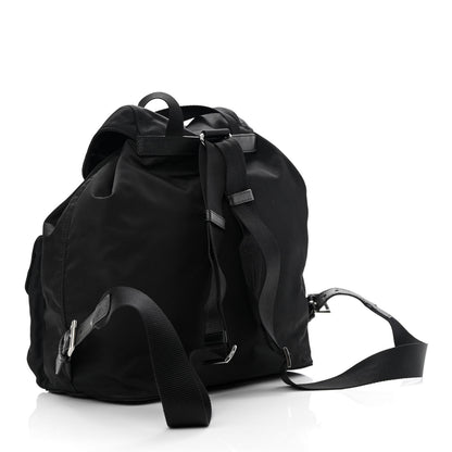 Prada Tessuto Nylon Saffiano Medium Backpack Black 2 of 13