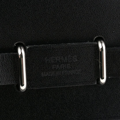 Hermes Military Toile Vache Hunter Herbag Zip Retourne 20 Black 6 of 11