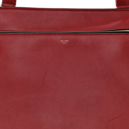 Celine Smooth Calfskin Medium Edge Shoulder Bag Red 10 of 14