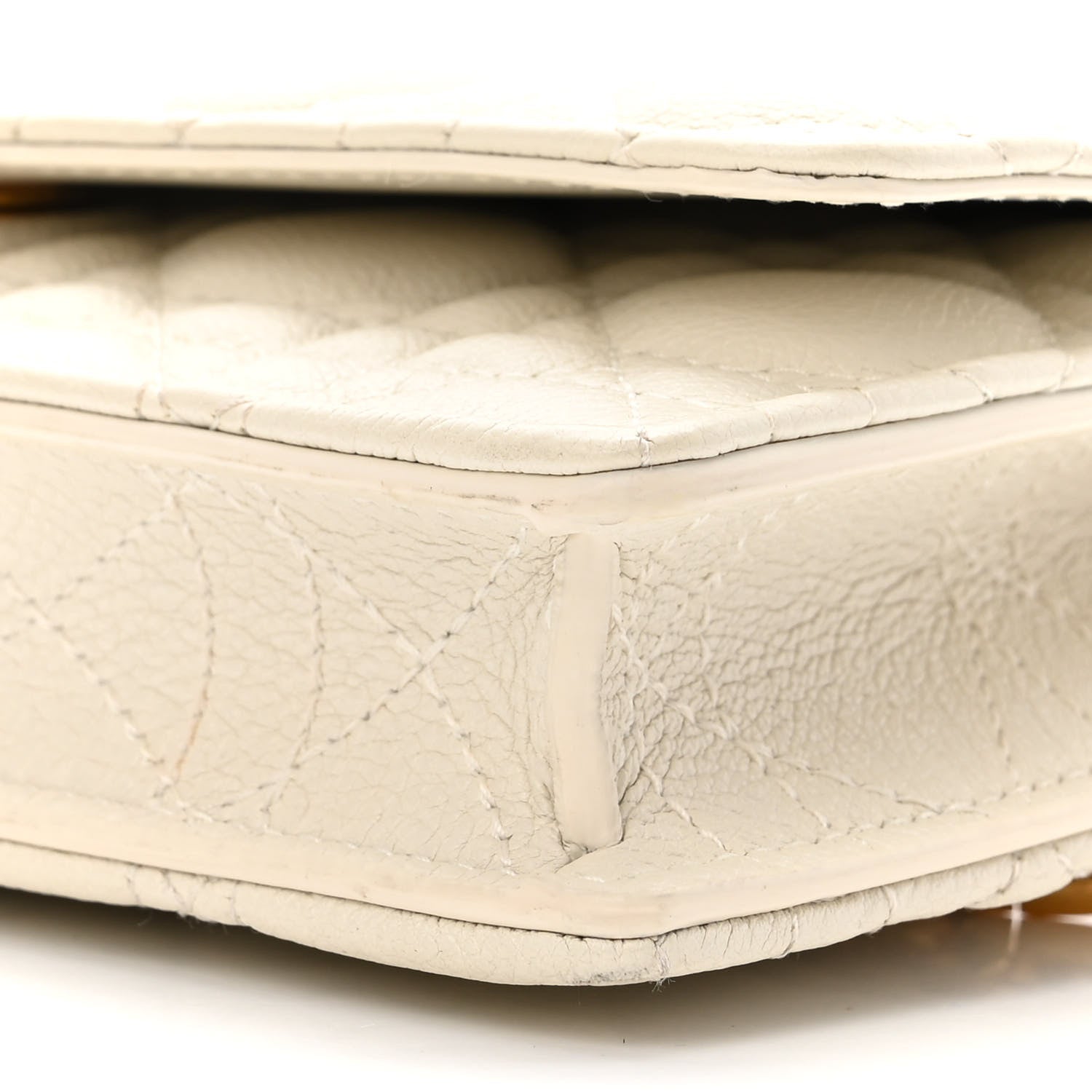 Christian Dior Supple Calfskin Caro Pouch with Chain Latte 10 of 10