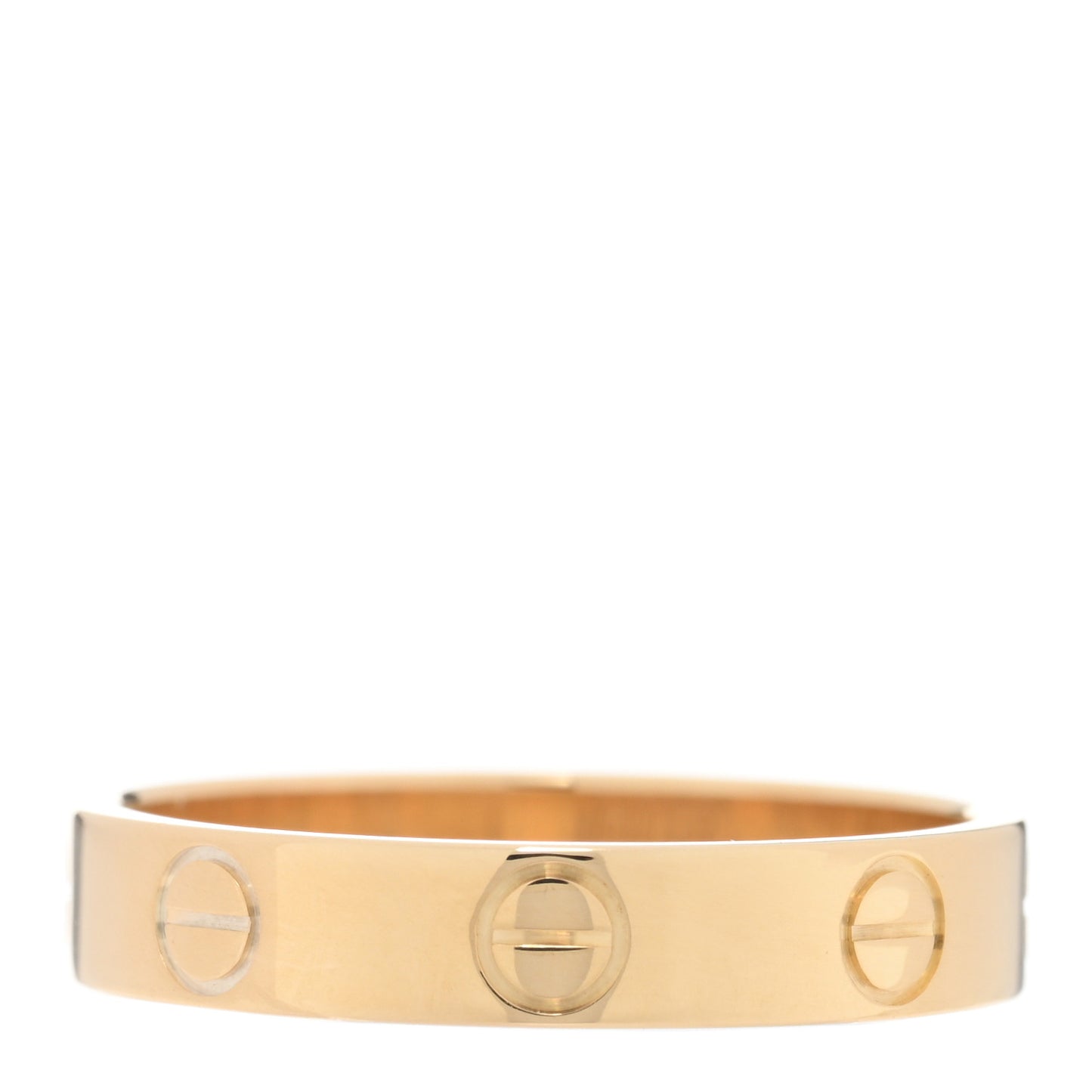 18K Yellow Gold 3.5mm LOVE Wedding Band Ring 52 6
