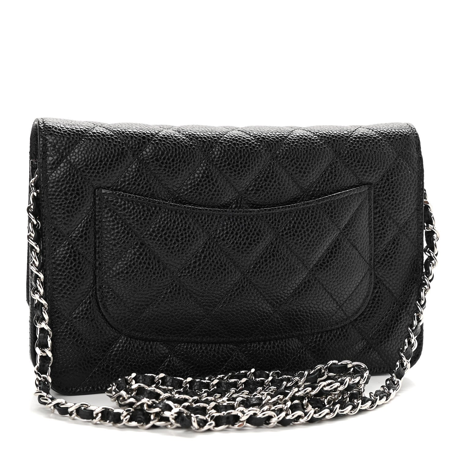 Chanel Caviar Quilted Wallet On Chain WOC Black 3 of 12